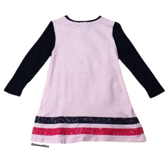 NWT Joe Fresh Pink Graphic Hockey Inspired Dress - Picture 4 of 8